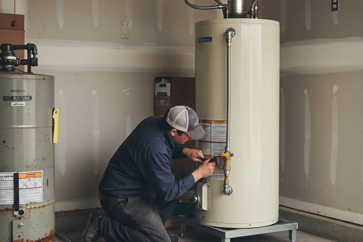 Water heater and shutoff valve replacement in Salt Rock