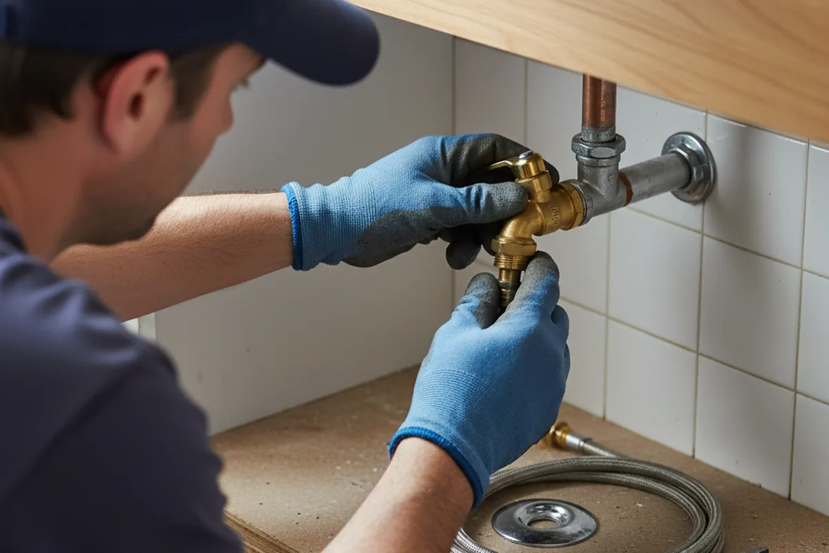 Shutoff valve and fitting work during Faucet and Fixture Repair in Salt Rock